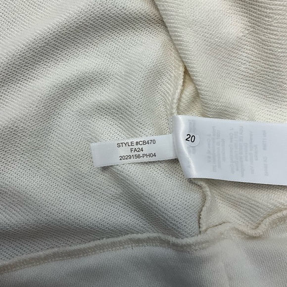 J Crew Factory Womens Knit Wrap Cardigan Sweater CB470 Size Medium In Ivory NWT - Picture 5 of 9